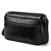 Bolso Cruzado de Cuero de Curtición Vegetal Transfronterizo para Hombre, Bolso de Hombro para Viajes y Deportes, Bolso de Hombre Texturizado, Moderno y a la Moda