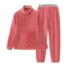 Roupas de Inverno para Mulheres de Meia-Idade e Idosas, Novo Conjunto de Pijama para Vovó, Conjunto Esportivo Quente de Inverno para Mãe, Roupas Caseiras para Idosos