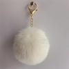 Spot 8cm imitação rex coelho falso pele bola pingente chaveiro DIY joias saco acessórios bola de lã pingente atacado