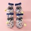 Zapatos para cachorro de otoño e invierno cálidos zapatos de algodón grueso antideslizantes resistentes al desgaste para pies de perro un par de 4 zapatos para mascotas