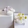 Tênis Brancos Novos para Crianças Maiores, Sapatos Esportivos Casuais Infantis para Meninas, Tênis Casuais Brancos para Estudantes Meninas 2026 para Primavera
