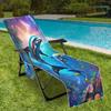 Funda para silla de playa transfronteriza bolsa para silla de playa de microfibra impresión digital 3D serie delfín