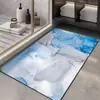 Alfombrilla de Suelo Suave de Mármol de Lujo Ligero con Tierra de Diatomeas, Alfombrilla de Baño, Absorbente de Agua, Secado Rápido, Alfombrilla Antideslizante para Pies, Alfombrilla de Entrada Fácil de Cuidar