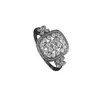 Anillo de Diamante de Venta Caliente Transfronterizo para Mujer, Cobre Incrustado con Diamantes, Anillo de Moda Personalizado Estilo Japonés y Coreano para Mujer