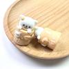 Acessórios de resina de cachorro sobremesa fofo tridimensional cola de creme chaveiro diy decoração saco surpresa flor de sapato material
