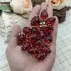 Cuentas colgantes de fresa de resina lindas estilo japonés materiales para abalorios DIY hechos a mano para collares, pulseras y accesorios