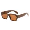 Europa y Estados Unidos transfronterizos marco pequeño personalizado poligonal uña de arroz gafas de sol color gelatina ins estilo retro simple usar gafas de sol de moda