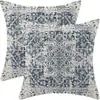 Funda de almohada geométrica en blanco y negro con estampado de lino, popular de temu, para decoración de interiores, cojín de sofá, cojín de oficina, en stock