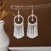 Aretes Étnicos Imitación Plata Miao Aretes Retro Largos con Borlas Atracciones Aretes Estilo Antiguo Aretes Miao para Mujer Venta al por Mayor