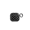 Fondo Negro Simple con Puntos Blancos Estuche Protector para Auriculares AirPods 4ª Generación Adecuado para Auriculares Bluetooth Apple 3ª Generación Pro2