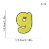 Patches Bordados Coloridos de Desenho Animado com Letras em Inglês para Decoração de Roupas Infantis, Patches de Reparo para Bolsas, Roupas, Sapatos, Chapéus e Patches de Tecido