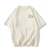 Camiseta de manga corta estilo ins de seda de leche con estampado de gato coreano, casual, talla grande, corte holgado, moderna y de nicho para hombres y mujeres