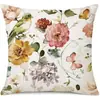 Funda de Almohada de Flores Primavera y Verano Transfronteriza Hogar Sofá Sala de Estar Funda de Almohada Funda de Almohada de Cintura Nueva Amazon Funda de Almohada Transfronteriza