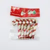 Decoraciones Navideñas 6 pzas/Paquete Bastón Navideño de Plástico Colorido Adorno Colgante para Decoración de Árbol de Navidad tamaño pequeño Bastón de Caramelo