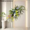 Arreglos Florales Artificiales Estilo Monet para Montaje de Escenas de Boda, Exhibidores de Ventanas Temáticos del Bosque, Paisajismo con Flores Artificiales y Arreglos Florales para Caminos