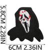 Vestido de Halloween Howling Day Tecido Bordado Adesivos Boneca de Terror Adesivos de Patch Peças Bordadas de Zumbi Capítulo Bordado de Palhaço Estranho