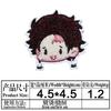 Patch de Tecido Bordado Cartoon Comic Personagem Demon Slayer Cabeça Acessórios para Roupas Patch Bordado Adesivo Patch em Estoque