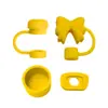 Explosões transfronteiriças Stanley cup porta-canetas 10mm tampa de palito laço de silicone plugue anti-vazamento kit com 4 peças à prova de poeira anti-vazamento
