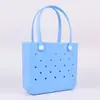Bolsa de Praia Eva de Grande Capacidade, Bolsa Tote Leve Estilo Coreano, Padrão de Estampa Digital Personalizável, Bolsa de Ombro Estilo Ins com Furos