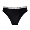 Ropa Interior de Plata Brillante de Alta Calidad Transfronteriza de Cintura Media para Niñas Algodón Puro Transpirable Letras Sexy Comercio Exterior Ropa Interior para Mujer al por Mayor