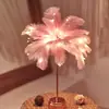 Luz Noturna Romântica de Pena Luminária de Mesa Luz de Atmosfera de Fundo para Sala de Transmissão ao Vivo Salão de Beleza Decoração de Quarto Cena de Aniversário