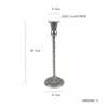 Candelabro de hierro forjado Portavelas retro europeo Portavelas de Amazon Decoración de boda Soporte para velas Cena a la luz de las velas
