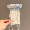 Par de Grampos Acessórios Super Fada Hanfu Grampos Antigos para Cabelo Infantis Acessórios de Cabelo com Borla de Bebê Princesa Grampo de Cabelo Estilo Chinês para Menininha