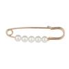 Broche Pérola Moda Nova Europeu e Americano Pinos Broche Feminino Alça de Ombro Cinto de Etiqueta Pino Fixo Artefato de Cintura Anti-Luz