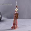 Cadena para teléfono móvil con diseño de sándalo verde del zodíaco, colgante para bolso de coche, cordón de animal pequeño, colgante con borlas coloridas, texto de reproducción al por mayor