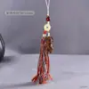 Sándalo Verde Doce Constelaciones Cadena para Teléfono Móvil Colgante para Bolso de Coche Colgante de Animal Pequeño Cordón Colgante Adorno de Borla de Colores