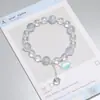 Explosões Super Fada Mori Cristal Lua Pulseira Feminina Design de Nicho Estudante Joker Cor Doce Pulseira de Namorada