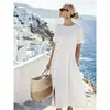 2026 Novo Vestido Europeu e Americano AliExpress Estação Independente Casual Botão Decorado Bolso Plissado Vestido de Comprimento Médio