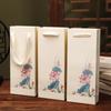 Bolsa de Regalo de Loto Antiguo Chino Nueva Bolsa de Papel en stock Venta al por Mayor Caja de Joyería Bolso de Mano Bolsa de Embalaje de Regalo Conveniente