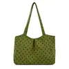 Bolso de Mujer de Lunares Estilo Perezoso 2026 Nuevo Otoño Gran Capacidad Bolso de Hombro para Viajar Bolso de Mano de Color Sólido a la Moda Debajo del Brazo