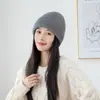 Chapéu de lã feminino outono e inverno chapéu de tricô quente para proteção das orelhas chapéu de inverno fashion espesso para o frio estilo Chanel chapéu de inverno