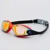 Gafas de Natación para Adultos de Silicona Coloridas Galvanizadas Impermeables y Antivaho Alta Definición Unisex Gafas de Natación al por Mayor Anti-UV