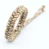 Pulsera de Cuerda Trenzada para Paraguas Hecha a Mano Pulsera Tamaño Ajustable