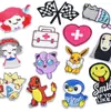 Venta directa de fábrica de pegatinas de tela bordadas con dibujos animados de animales, Totoro, conejo y oso, que se pueden planchar, accesorios de ropa para niños DIY