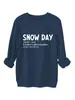 Día de Nieve Sno Da Sustantivo Amazon Ebay Estación Independiente Informal Versátil Sudadera Gruesa de Felpa Exportación