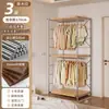 Armario abierto para dormitorio de casa, vestidor, estantería metálica de pie, nuevo armario colgante combinado estilo japonés