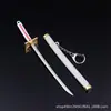 Merchandise de Anime Bainha de Espada Samurai Modelo Zoro Yuzuru Akatsuki Chaveiro Pingente de Liga 15cm