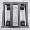 Base móvil universal de hierro, soporte de maceta y bonsái de arte de hierro para interiores engrosado, bandeja cuadrada con ruedas para ajuste de altura