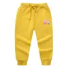 Ropa para niños pantalones para niños ropa de otoño pantalones deportivos gruesos para niños pantalones otoño e invierno Cerdo de dibujos animados pantalones casuales moda
