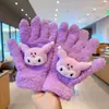 Venta al por mayor de fábrica Guantes de invierno Súper lindos A prueba de viento Dibujos animados Felpa Estudiante Ciclismo Cálidos Tejidos Nuevo estilo Adulto