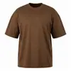 Nova camiseta masculina 2026, logo personalizado transfronteiriço, masculina estilo romano dupla face 210g manga curta, atacado para exportação