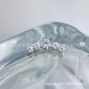 Pendientes Curvos de Diamante de Cinco Eslabones de Aleación de Titanio Astmf-13 Titanio G23 Rosca Interna Circonita Labret Piercings para Oreja Joyería para Piercings