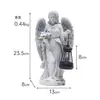 Lanternas Solares de Anjo para Exterior Novas Decorações de Estátua para Jardim de Villa Decoração Artesanato de Resina