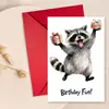 Combinação de Cartão de Aniversário Novo Feliz Transfronteiriço com Envelope Gato Fofo em Aquarela Cartão de Aniversário Grande Tamanho Escrito à Mão