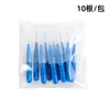 Cepillo para pestañas nuevo transfronterizo cepillo interdental cepillo interdental mini cepillo para cejas de color 10 piezas un paquete
