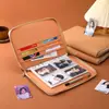 Bolsa com Zíper Textura de Cortiça Caderno Multifuncional Bloco de Notas para Escritório de Negócios Presente de Feriado Corporativo Professor Diário